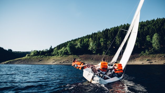 Segler der TU Clausthal auf der Okertalsperre
